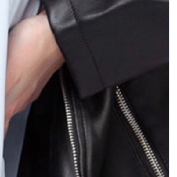 Black Tape Faux Leather Jacket, Tags on - Picture 5 of 8